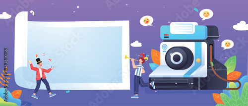 Vector illustration of children's entertainment and leisure lifestyle on Children's Day