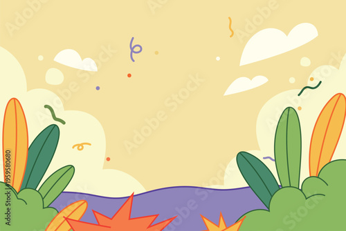 Vector illustration of children's entertainment and leisure lifestyle on Children's Day