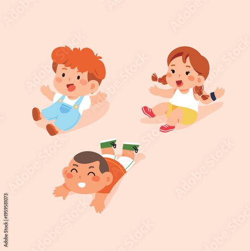 Vector illustration of children's entertainment and leisure lifestyle on Children's Day