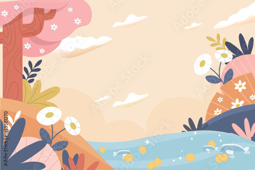 Vector illustration of children's entertainment and leisure lifestyle on Children's Day