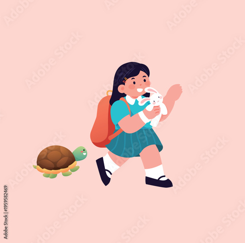 Vector illustration of children's entertainment and leisure lifestyle on Children's Day