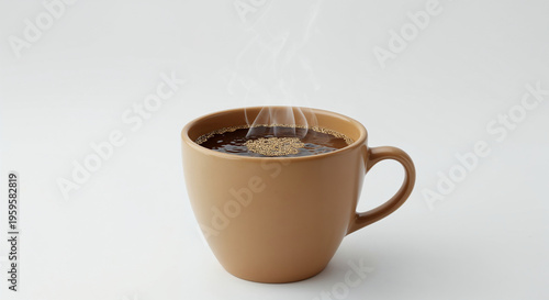 Wallpaper Mural Coffee cup isolated on white background 3D rndering. Torontodigital.ca