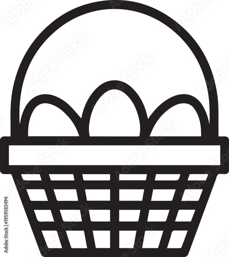 A Simple Easter Basket filled with three eggs, conveying the spirit of Spring and the promise of New beginnings.