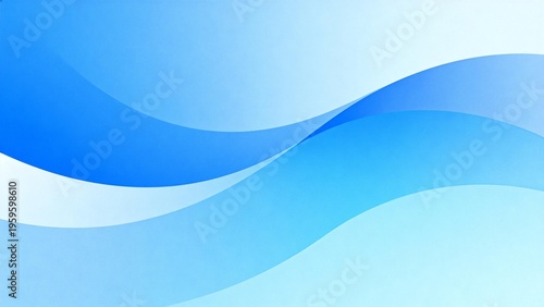 Blue wave abstract design