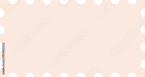 Modern minimalist ticket template with perforated edge