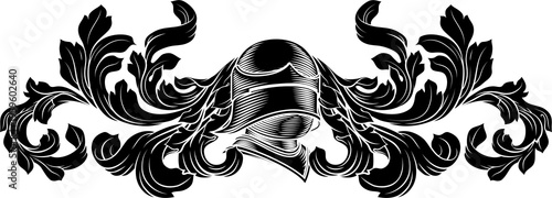 Coat of arms crest knight f...