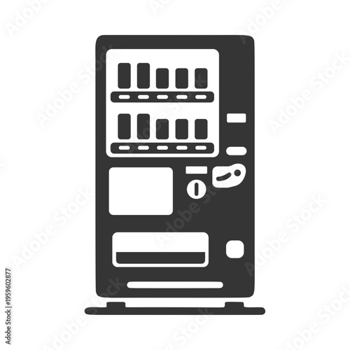 自動販売機のシルエットアイコン