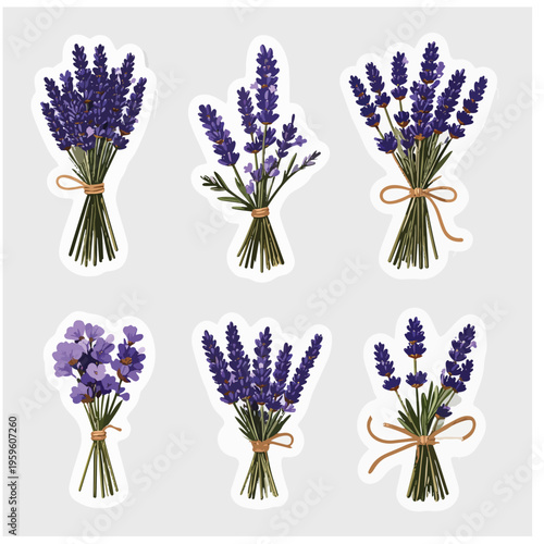 Eco-Journaling Sticker Sheet with Pressed Lavender and Twine