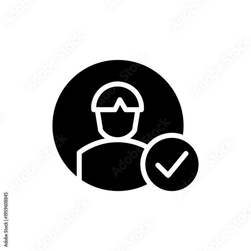 User Verification Glyph Icon