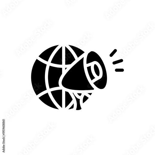 Internet Marketing Glyph Icon