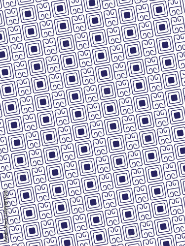 Abstract purple seamless geometric pattern incorporating diagonal lines and dots for stylish repeating background textile wrapper or graphic wallpaper