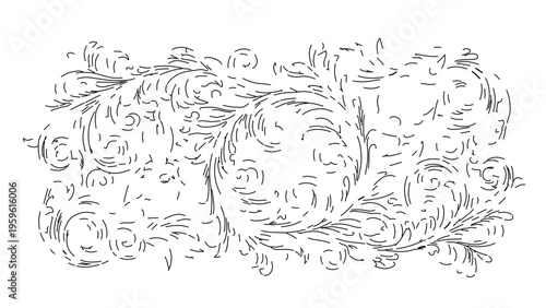 A minimalist line art illustration of a hedgehog in a natural setting