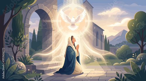 Marys Annunciation - A Divine Encounter and Sacred Moment of Faith.