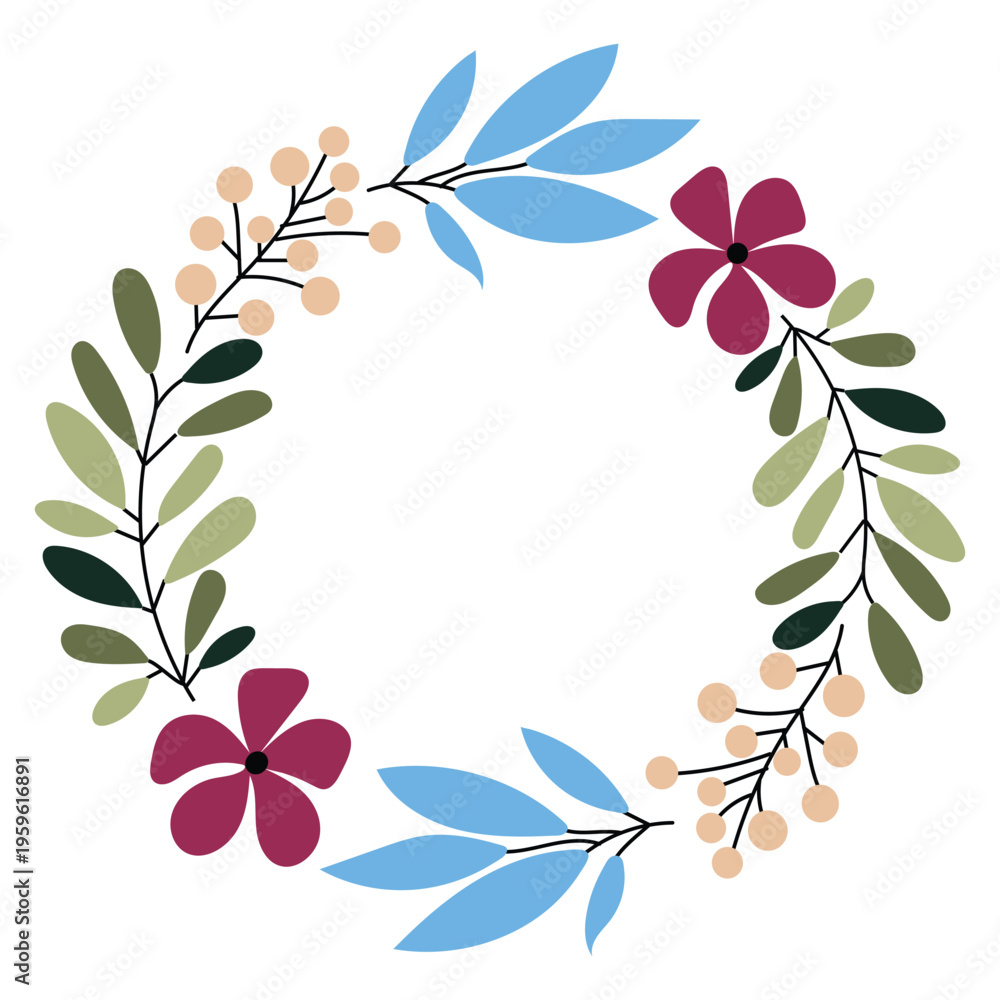 Obraz premium abstract floral background with flowers