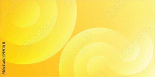 Abstract background with radiant vibrant yellow circular waves eps10