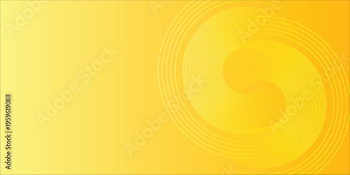 Abstract background with radiant yellow sun spiral line swirls.