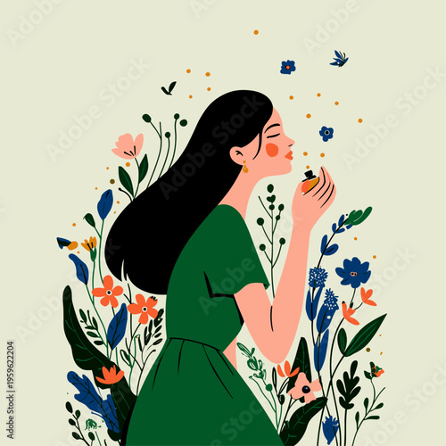 Spring Allergy Relief in Blooming Garden