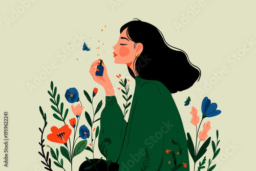 Spring Allergy Relief in Blooming Garden