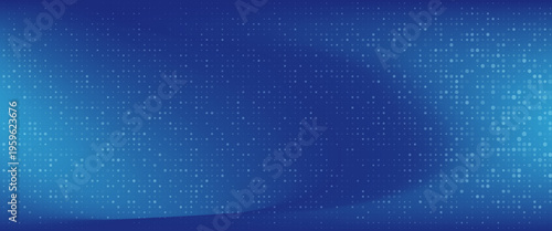Abstract dot blue color pattern screen led light gradient texture background. Technology big data digital concept. 3d rendering.