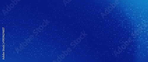 Abstract dot blue color pattern screen led light gradient texture background. Technology big data digital concept. 3d rendering.