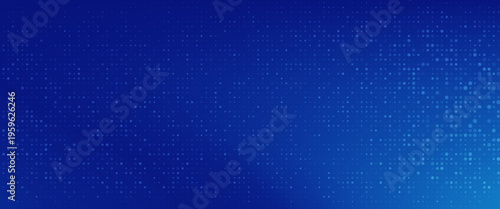 Abstract dot blue color pattern screen led light gradient texture background. Technology big data digital concept. 3d rendering.