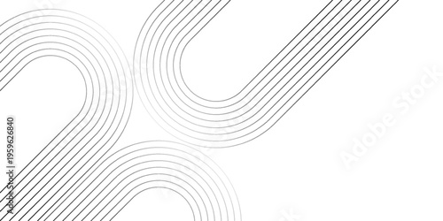 Abstract geometric background featuring smooth curved parallel lines forming flowing wave patterns on a light gray backdrop.