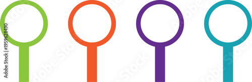 Vibrant Multi-Color Sale Circle Button Collection with Clean Design for User Interface, Website Navigation, Mobile App Development, and UX Projects