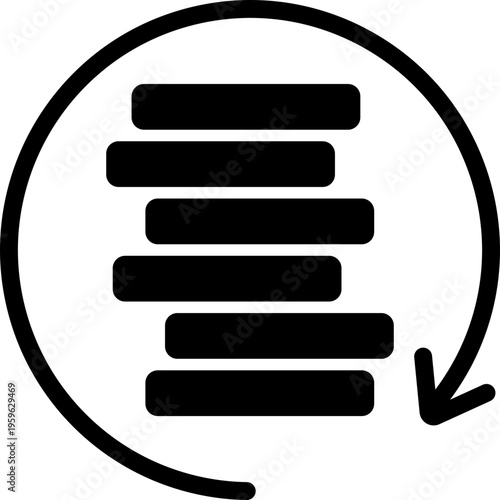 Refund Payment Glyph Icon