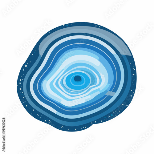 Abstraktes Achat-Muster blauer Edelstein Vektor