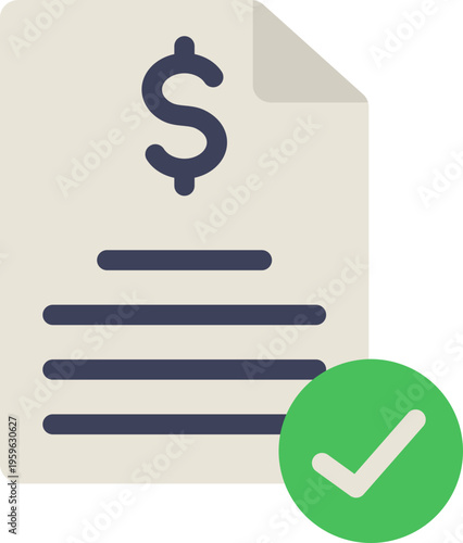 Loan Approval Flat Icon