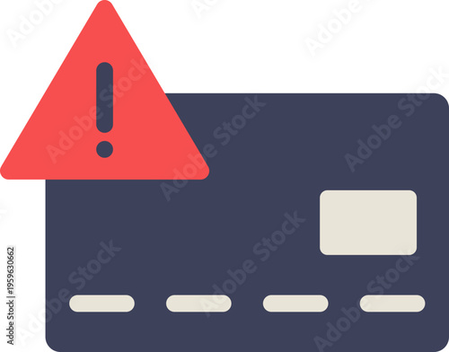 Payment Failed Alert Flat Icon