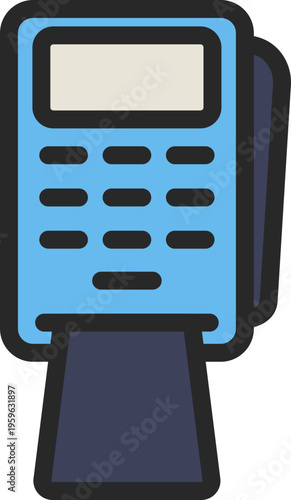 Payment Terminal POS Filled Line Icon