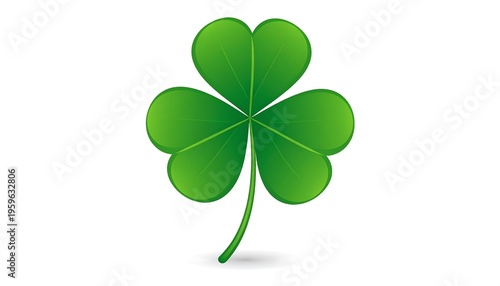 Green Shamrock Symbol of Luck and St. Patricks Day.
