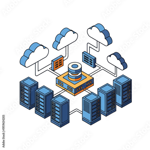 Cloud Storage Servers Database System Network.
