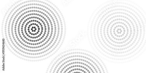Set of halftone dots gradient pattern texture isolated on white background. Straight dotted spots using halftone circle dot raster texture. Vector blot half tone collection.