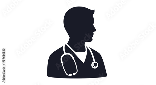 Doctor cartoon character holding clipboard, healthcare professional illustration, medical physician with checklist and diagnosis concept isolated on background