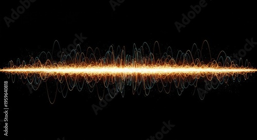 Abstract visualization of wave packet spreading, demonstrating energy separation based on frequency and velocity differences, dispersion, phase, fluid