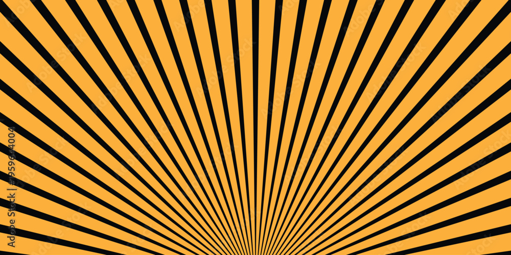 Fototapeta premium simple sunburst line pattern for banner poster background.
