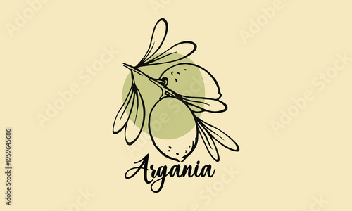 logo type concept of International day of argania.