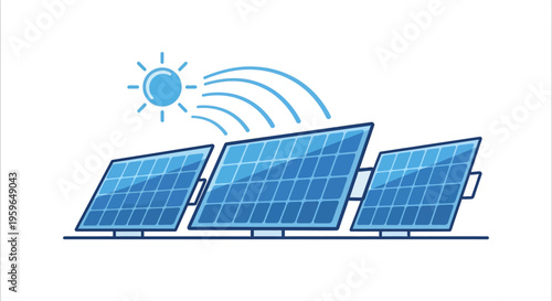 Solar panels renewable energy system.