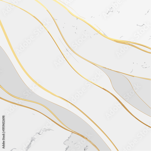 Weißer Stein mit goldenen Adern Luxus Hintergrund Vektor