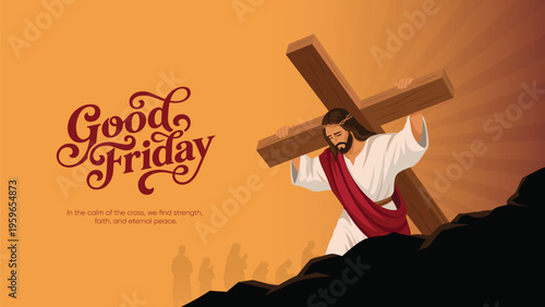 Good Friday Peace of Holy Week Social Media Post, Web Banner, Status, Story