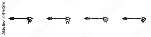 Sketch ice arrow icon design set
