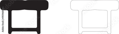 Vault Table vector icon.