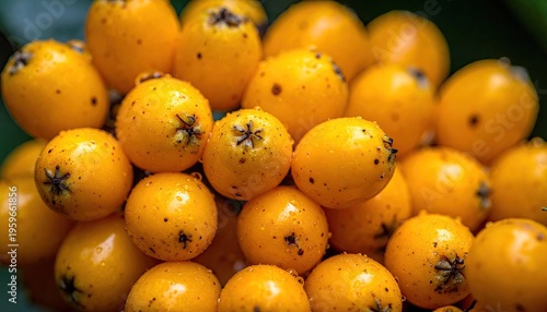 Loquats pile showcasing their vibrant color and freshness close-up view of ripe fruits selective focus vibrant and juicy perfect for healthy eating promotion