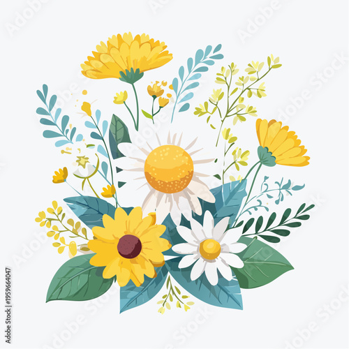 Frühlingsblumen und Heilpflanzen