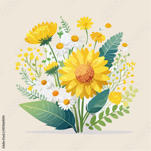 Frühlingsblumen und Heilpflanzen