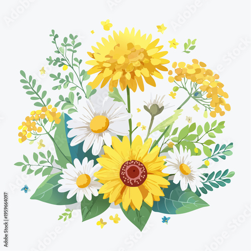 Frühlingsblumen und Heilpflanzen