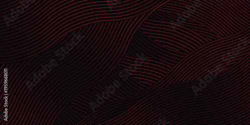 farm red and blak banner, organic abstract background with fields. lines natural organic products. ecology background.