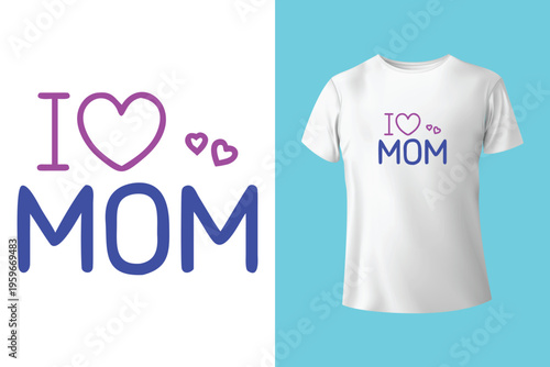 Mom The Heart Of The Family. Mothers day t shirt design best selling t-shirt design typography creative custom, t-shirt design